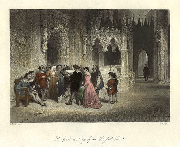 First Reading of the English Bible, 1845