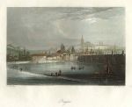 Czech Republic, Prague view, 1845