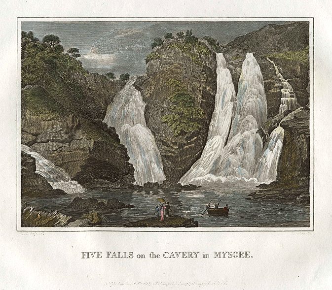 India, Five Falls on the Cavery in Mysore, 1807