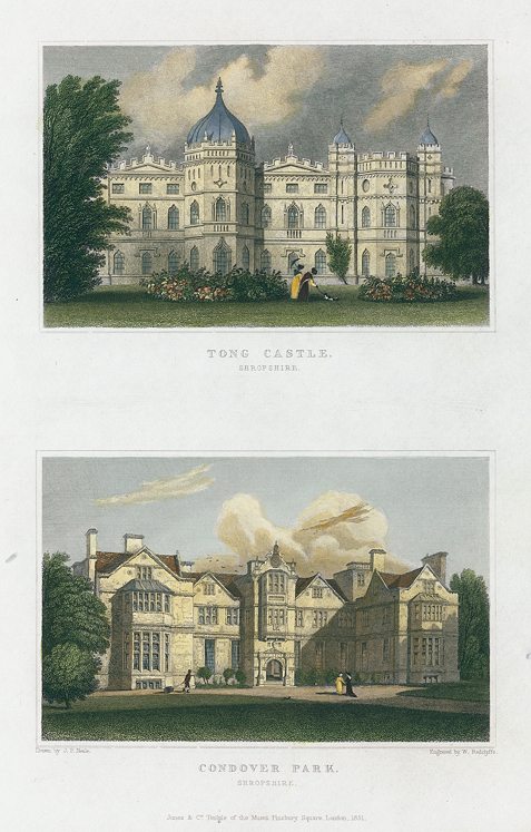 Shropshire, Tong Castle & Condover Park, 1829