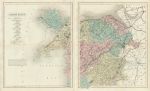 North Wales map on two sheets, by Walker, 1846