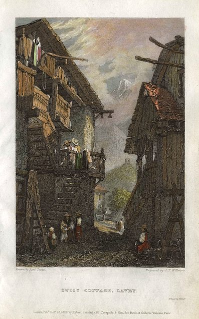 Switzerland, Swiss Cottage at Lavey, 1830