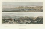 Holy Land, Red Sea & Land of Edom, two views 1855