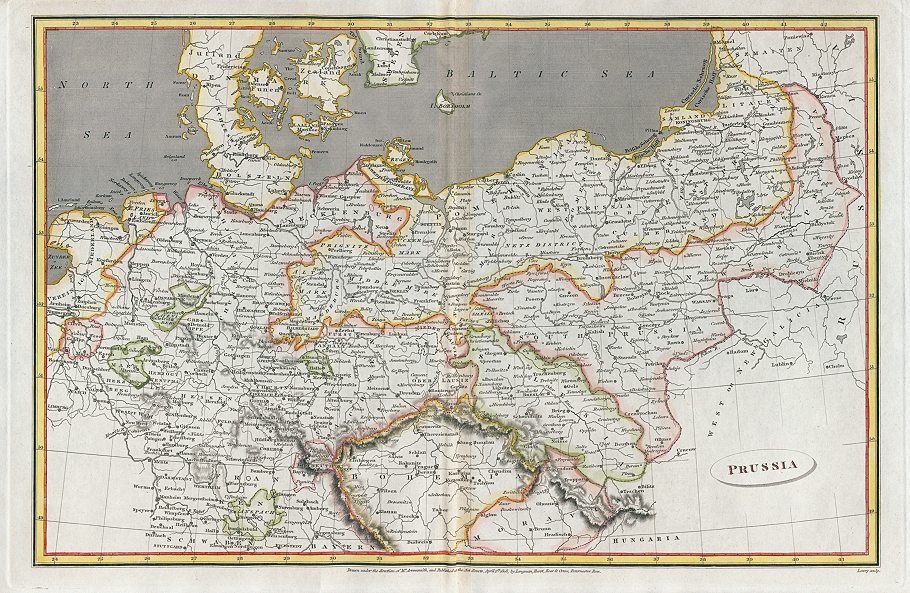 Prussia map, 1820
