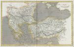 Turkey map, 1820