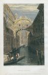Italy, Venice, Bridge of Sighs, 1830