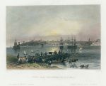 Turkey, Istanbul, View from the Ferry at Scutari, 1838