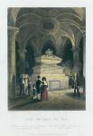 London, Saint Paul's Cathedral Crypt, Tomb of Nelson, 1841