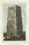 Northamptonshire, Earls Barton Church tower, 1842