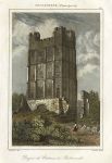 Yorkshire, Richmond Castle tower, 1842