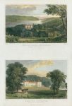 Devon, Warleigh House & Maristow house, 2 views, 1832