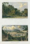 Devon, Berry Pomeroy Castle & Torquay, 2 views, 1832