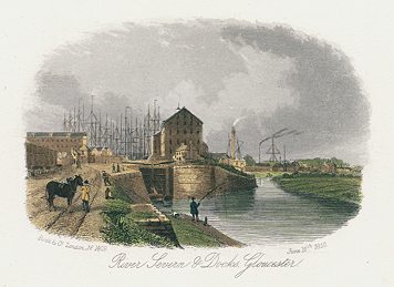 Gloucester, River Severn & Docks, 1850