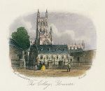 Gloucester, The College (near Cathedral), 1860