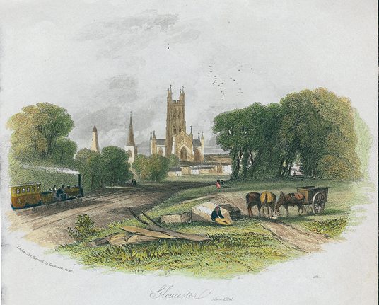 Gloucester, from the railway, 1841