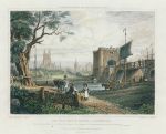 Gloucester, Old Westgate and Bridge, 1830