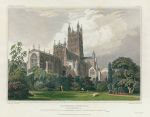 Gloucester Cathedral, from the north east, 1828