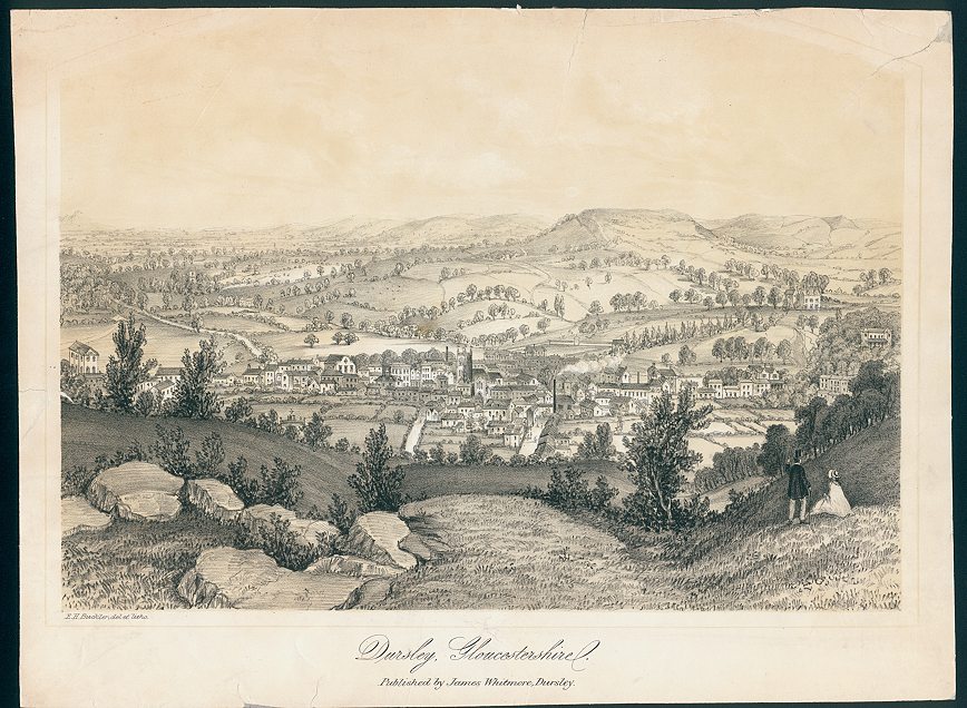 Gloucestershire, Dursley, lithograph, 1845