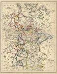 Germany map, 1856