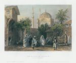 Turkey, Constantinople, Mosque of Osmanie, 1838