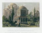 Turkey, Istanbul, Mausoleum of Solyman the Magnificent and Roxalana, 1838