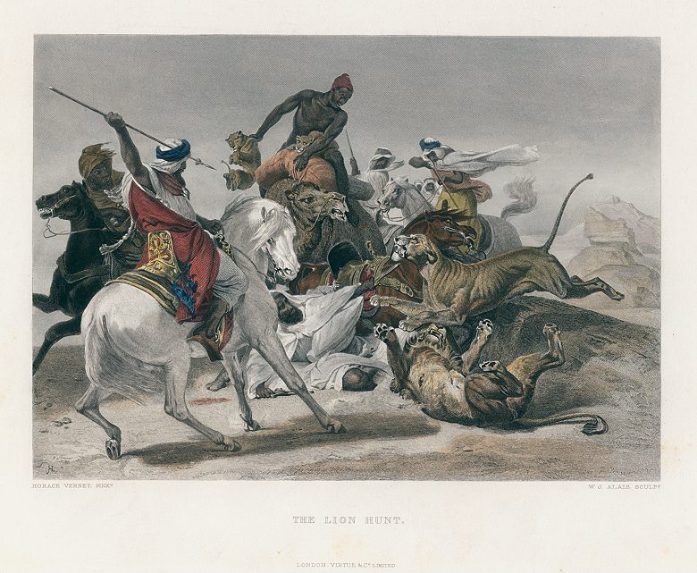 The Lion Hunt (Arabs), 1880