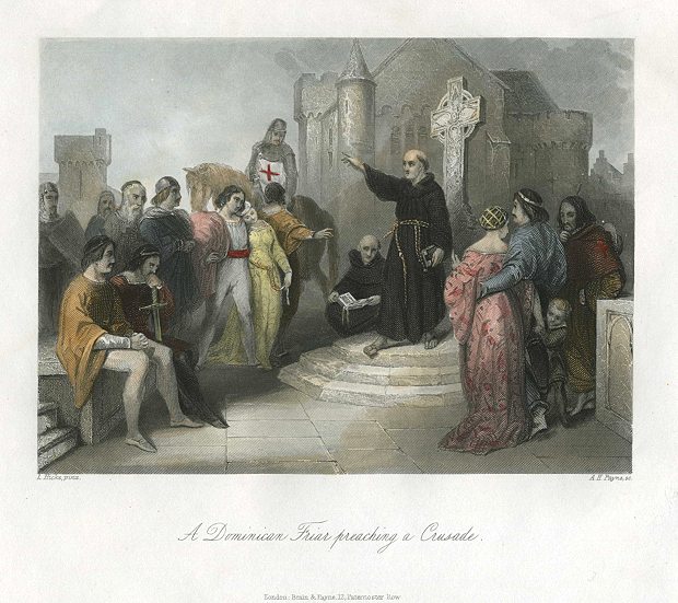 Dominican Friar Preaching a Crusade, 1845