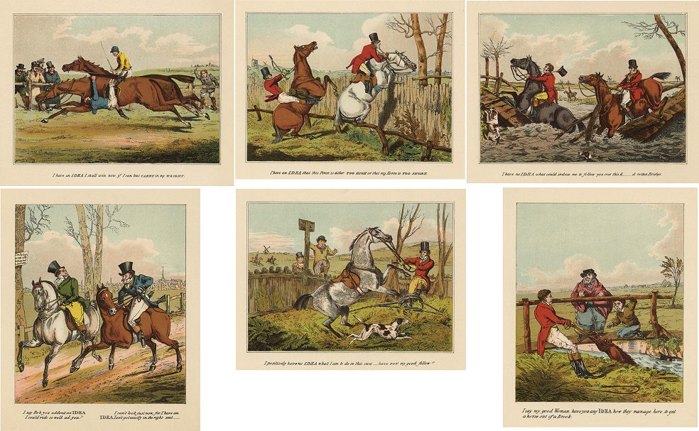 Henry Alken, set of six 'Idea' sporting prints, c1890