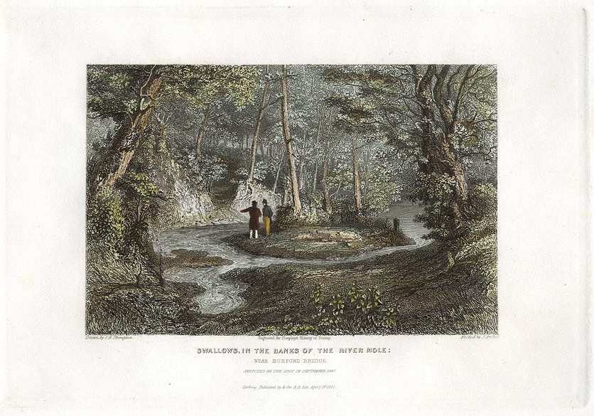 Surrey, the River Mole, 1841