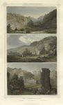 Holy Land, Petra, three views, 1855