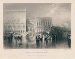 Italy, Venice, Bridge of Sighs, after Turner, 1863
