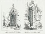 Two medieval Church Doorways, 1858