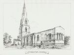 Lincolnshire, Threekingham Church, 1858