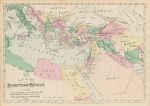 The Scripture World, distances from Jerusalem, Hardesty, 1883
