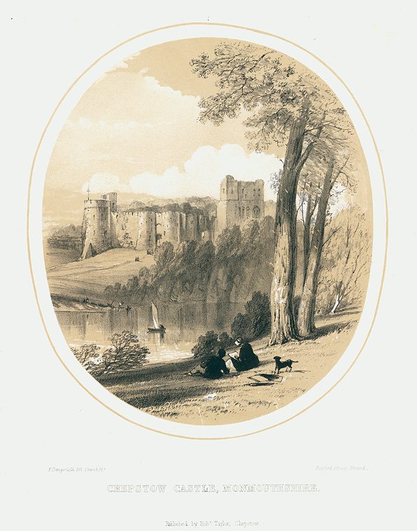 Monmouthshire, Chepstow Castle, 1850