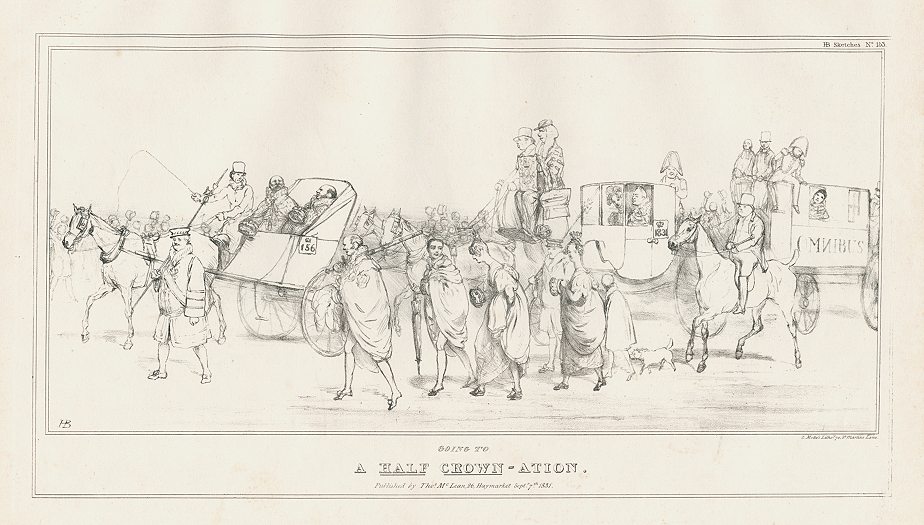 'A Half-Crown-ation', John Doyle, HB Sketches, Sep 7, 1831