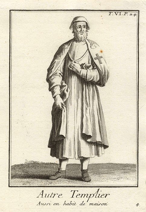 Autre Templier ... en Habit de maison, 1718