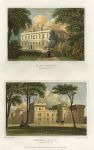 Somersetshire, Kings-Weston & Enmore Castle, (2 views), 1834