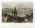 Turkey, Constantinople, The Arsenal from Pera, 1838
