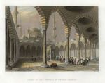 Turkey, Istanbul, Court of the Mosque of Sultan Achmet, 1838