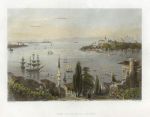 Turkey, Constantinople, the Seraglio Point, 1838