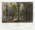 Turkey, Istanbul, Court of the Mosque of Bajazet, 1838