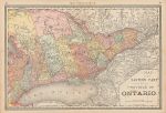 Canada, Eastern Ontario map, Hardesty, 1883