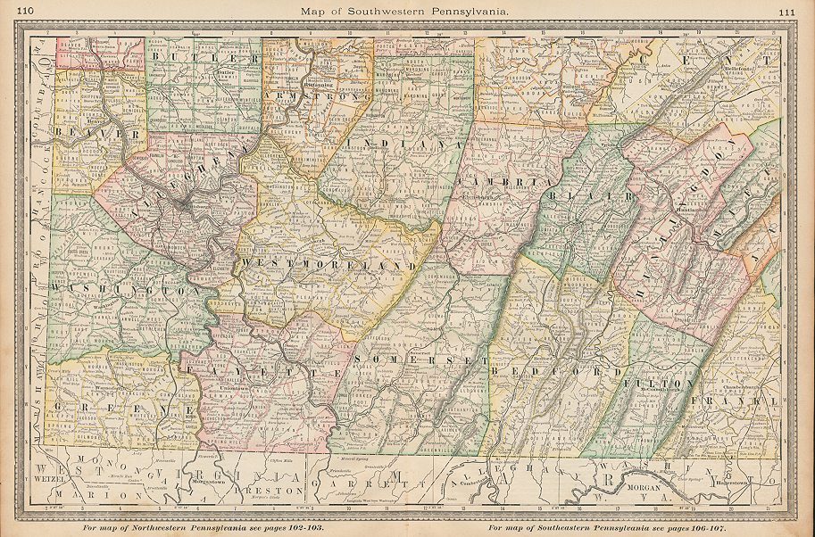 USA, Southwestern Pennsylvania, Hardesty, 1883