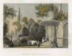 Turkey, Constantinople, Fountain & Mosque of Chahzade, 1838