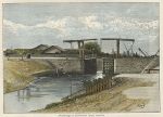 Egypt, Ismailia, drawbridge on Canal, 1880