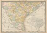 USA, Southern Texas map, Hardesty, 1883