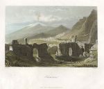 Italy, Sicily, Tarmonia ruins (Taormina), 1845