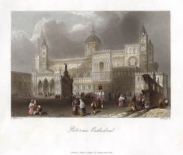 Sicily, Palermo Cathedral, 1845