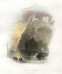 France, Chateau Gaillard, on the Seine, after Turner, 1835